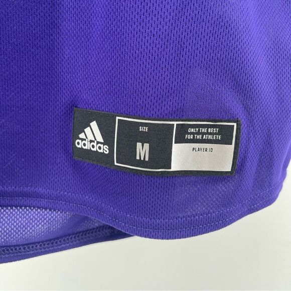 Adidas Men’s Purple Diamond King Elite Two-Button Baseball Jersey Medium - Picture 4 of 12